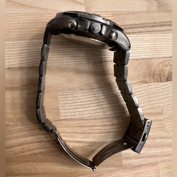 U.S. Polo Assn. Mens Watch Analog and Digital Light Stop Clock Gray Metal Band - Picture 9 of 12